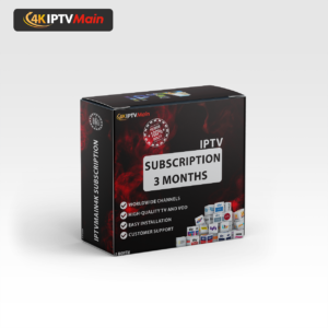 IPTVMAIN4K 3-MONTH IPTV SUBSCRIPTION
