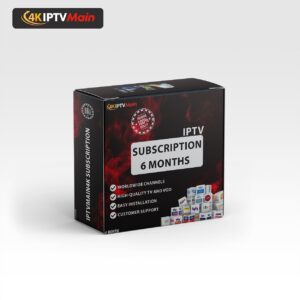 IPTVMain 6 Months Subscription Box with worldwide channels and HD & 4K streaming.